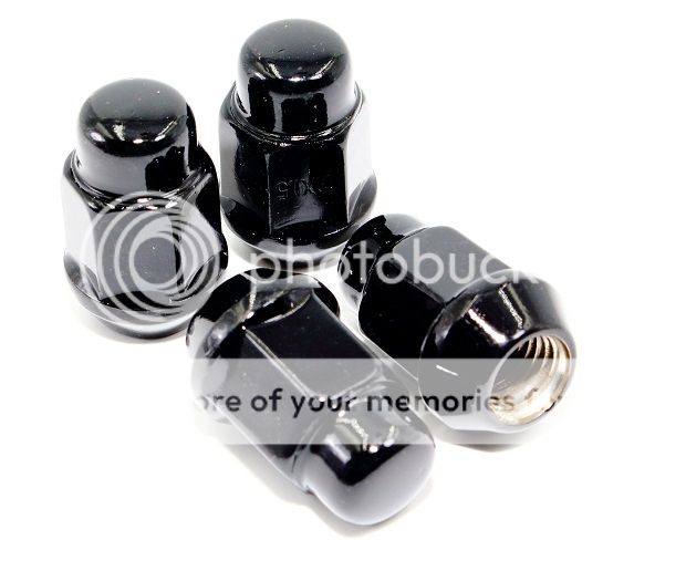 20 14x1.5 1.40" Gloss Black Lug Nuts Dodge Charger For Aftermarket